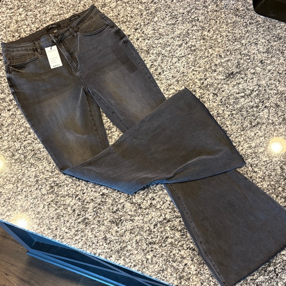 Judy Blue Dark Gray Flare Jeans